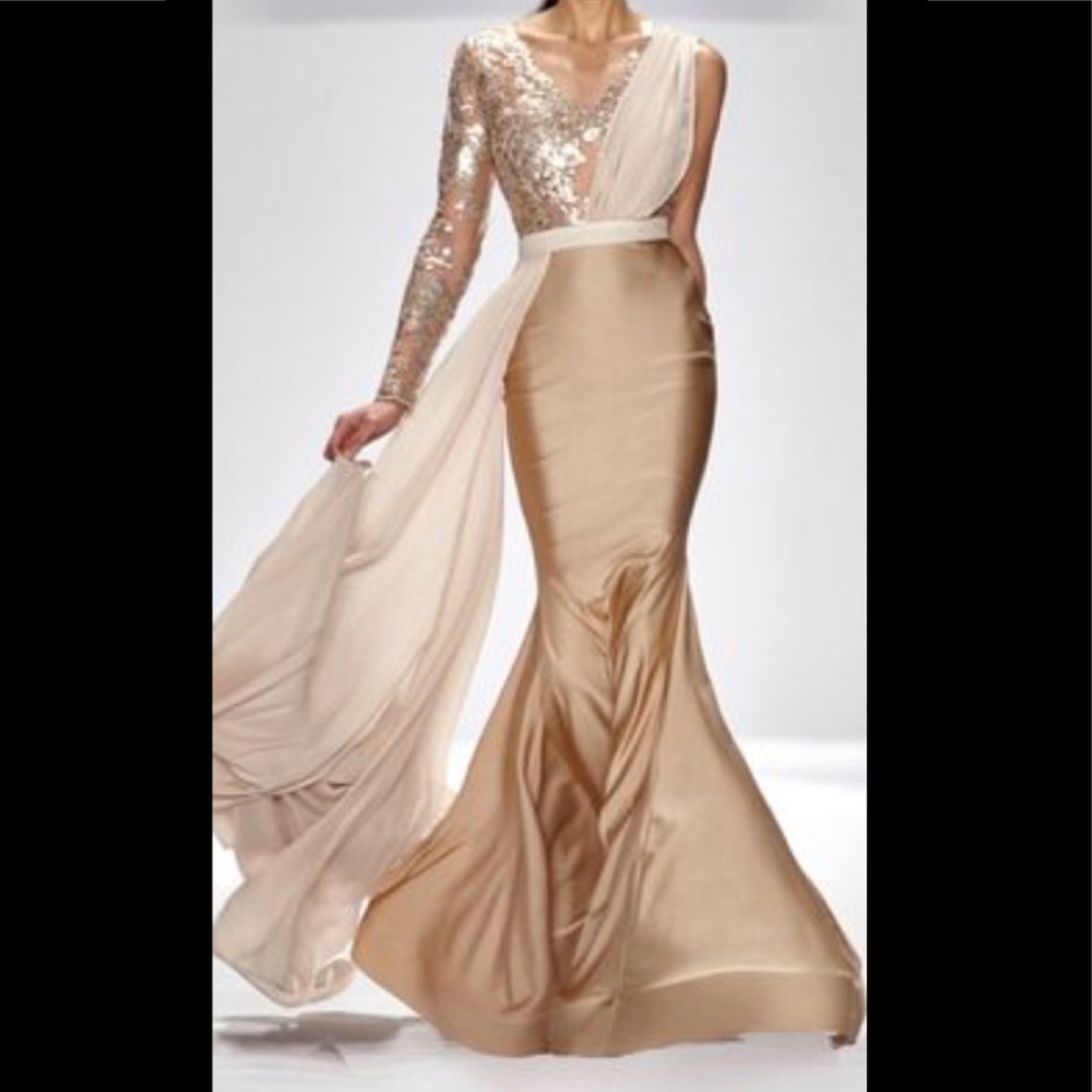 Walter Mendez “Yvonne” Gown in Blush Pink